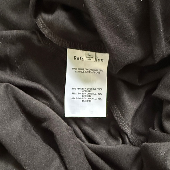 Reformation Rou Knit Sleeveless Midi Dress in Black Jersey - Picture 4 of 4